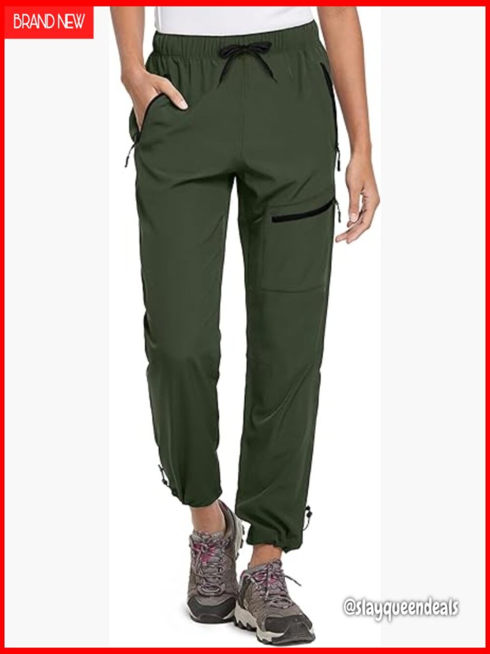 Tall Hiking Pants 33" Inseam Quick Dry Water Resistant Cargo Pants